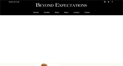 Desktop Screenshot of beyondexpectationsformals.com